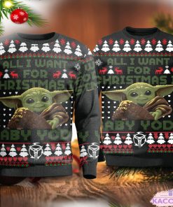 2023 baby yoda ugly christmas sweater sweashirt 1