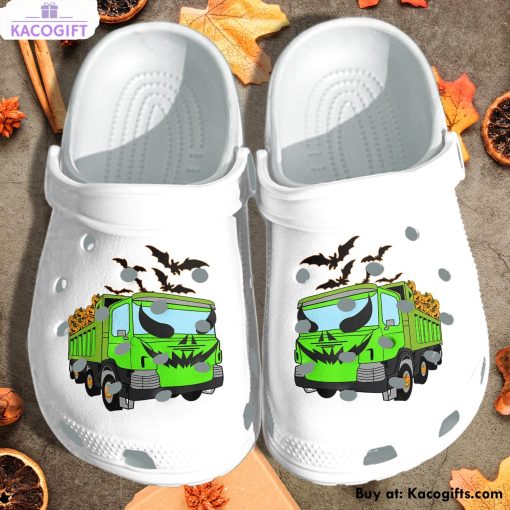 a truck of pumpkins 3d printed crocs shoes 1