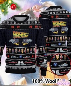 back to the future christmas ugly sweater 1