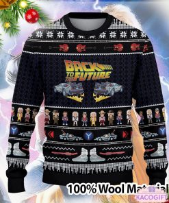 back to the future christmas ugly sweater 2