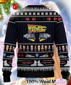 back to the future christmas ugly sweater 3