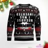because i saw inverted ugly christmas sweater 1