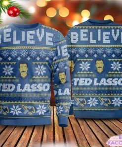 believe tedlasso ugly christmas sweater gift idea 1