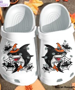 black shark witch 3d printed crocs shoes 1
