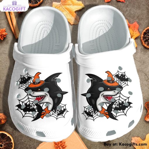 black shark witch 3d printed crocs shoes 1