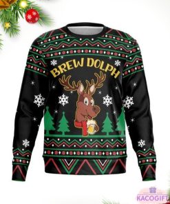 brew dolph! ugly christmas sweater 1