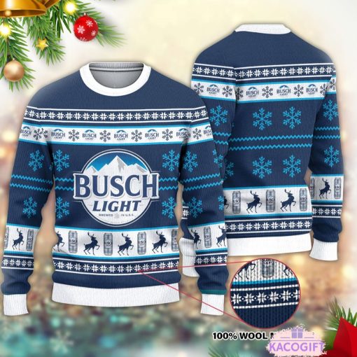 busch light ugly christmas sweater 1