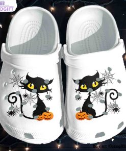 cat and spider halloween 3d printed crocs shoes 1