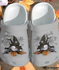 cat castle halloween cartoon 3d printed crocs shoes 1