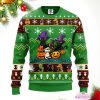 cat cute witcher noel mc christmas green ugly sweater 1