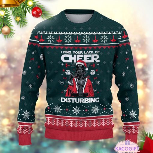 cheer disturbin christmas ugly sweater 2