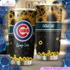 chicago cubs sunflower sunshine mlb tumbler with radiant flowers 1 fizcap