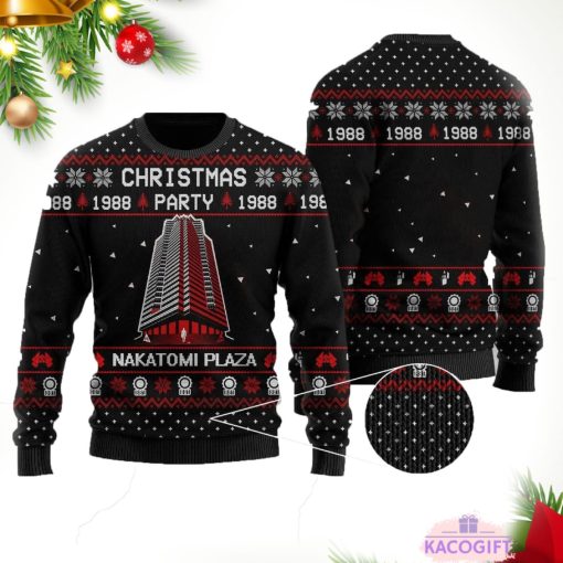 christmas party nakatomi plaza ugly knitted sweater 1