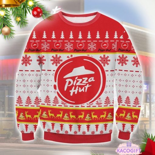 christmas pizza hut ugly sweater 1