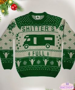 christmas vacation shitters full ugly sweater green 1