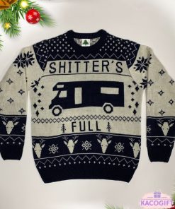 christmas vacation shitters full ugly sweater navy 1