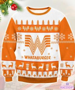 christmas whataburger ugly sweater 1