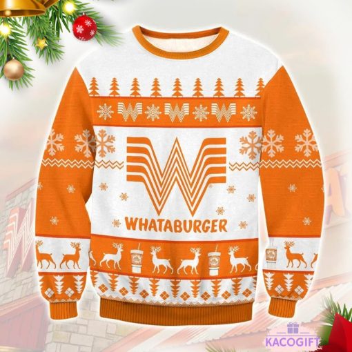 christmas whataburger ugly sweater 1