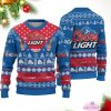 coors light beer blue lover christmas gift ugly sweater 1