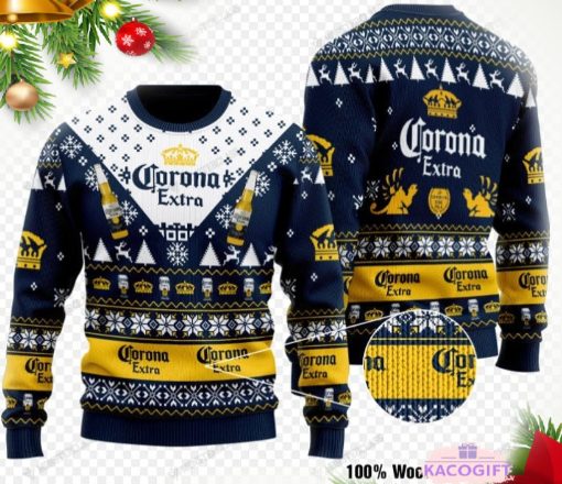 corona extra beer ugly christmas sweater sweatshirt 1