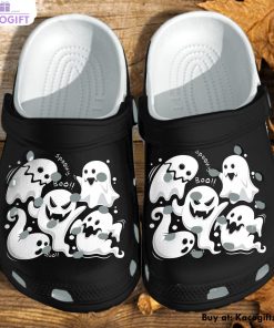 creepy ghost halloween kawaii cute 3d printed crocs shoes 1