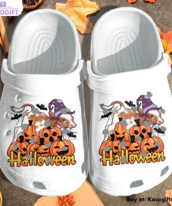 cute cow witch and pumpkins 3d printed crocs shoes 1