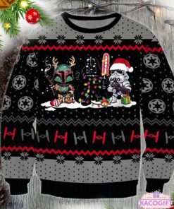 darth vader cute snow star wars ugly christmas sweater 1