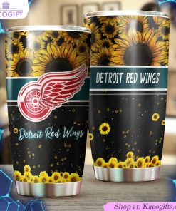 detroit red wings fans will love this beautiful sunflower nhl tumbler 2 maxtde