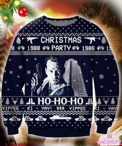 die hard nakatomi plaza christmas 1988 party ho ugly sweater sweatshirt 1