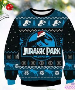 dinosaur jurasaur jurassic park ugly christmas sweater gifts 1