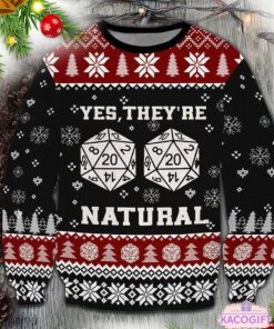 dnd yes witches theyre natural ugly christmas sweater for fans 1