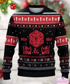 dragon ugly christmas sweater unisex knit wool 2