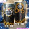 edmonton oilers nhl tumbler with sunflower design 1 cs8mee