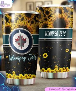 enjoy your favorite drinks in style with this beautiful sunflower jets nhl tumbler 2 xueqmu