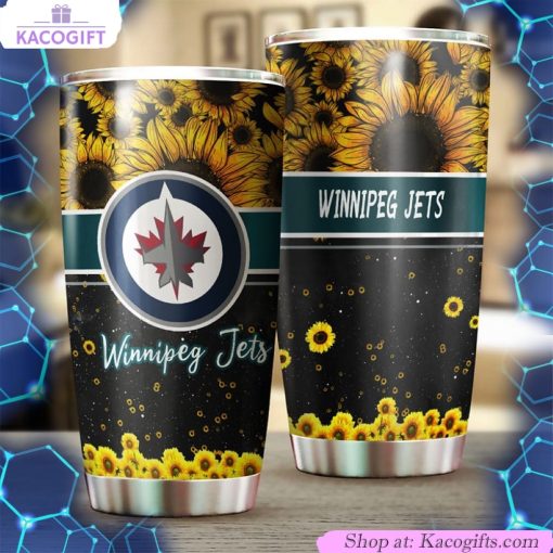 enjoy your favorite drinks in style with this beautiful sunflower jets nhl tumbler 2 xueqmu