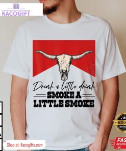 eric church smoke a little smoke bull skull unisex shirt 1 qgrlki