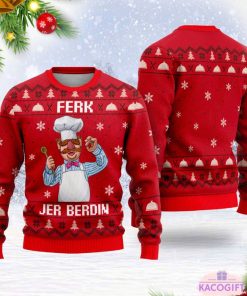 ferk jer berdin the swedish chef christmas ugly sweater 1