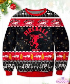 firebal whiskey a3 ugly christmas sweater 1