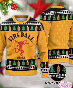 firebal whiskey ugly christmas sweater 1