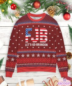 fjb lets go brandon sweatshirt ugly christmas sweater 1