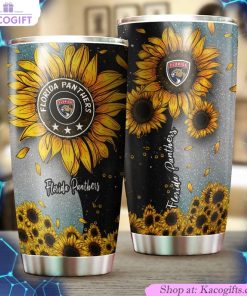 florida panthers nhl tumbler sunflower sunshine design tumbler 2 cdrusz