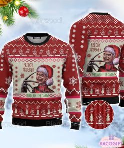 freddy krueger xmas christmas ugly sweater 1