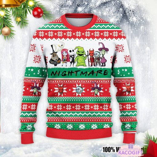 friends nightmare halloween ugly christmas sweater 2