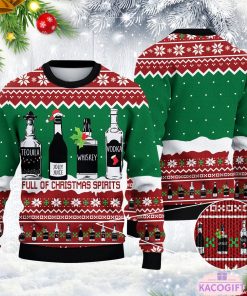 full of christmas spirit ugly sweater 1