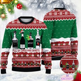 full of christmas spirit ugly sweater 1