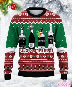 full of christmas spirit ugly sweater 3