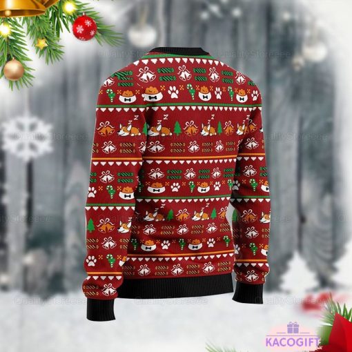 funny corgi merry x mas ugly unisex dog lover sweater 3