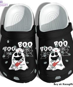 funny ghost nurse boo boo 3d printed crocs shoes 1