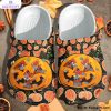 funny pumpkin 3d printed crocs shoes 1