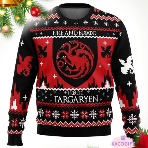 game of thrones ugly christmas 3d sweatshirt 1